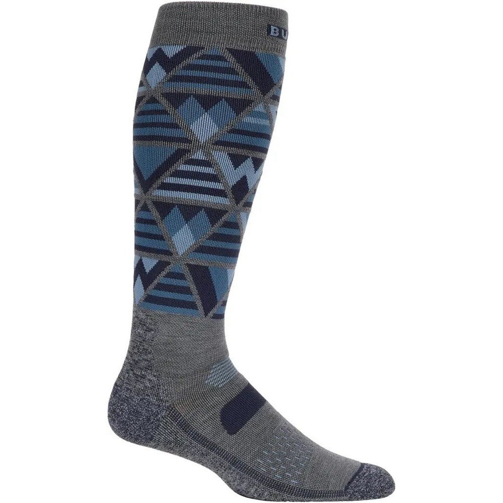 Burton Performance Midweight Wool Snowboard Socks Mens Large Dark Slate Heather